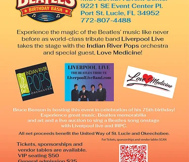 SOMETHING FUN! Bruce's Beatles Birthday Bash - VENDOR OPPORTUNITIES