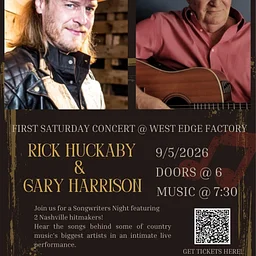 September First Friday Songwriters Night: Rick Huckaby, Gary Harrison, and Michael White