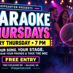 Karaoke Thursdays at Shipgarten