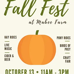 FallFest at Mabee Farm on Oct. 11 (11am-3pm)