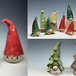 Ceramic Christmas Gnomes