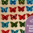 Fused Glass Butterfly Necklace 
