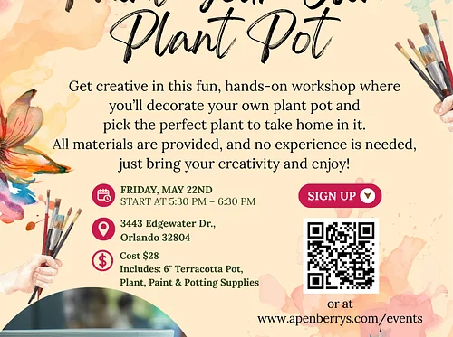 Paint Your Own Pot Workshop