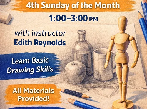 Drawing Workshop with Edith Reynolds – Sunday 4/26