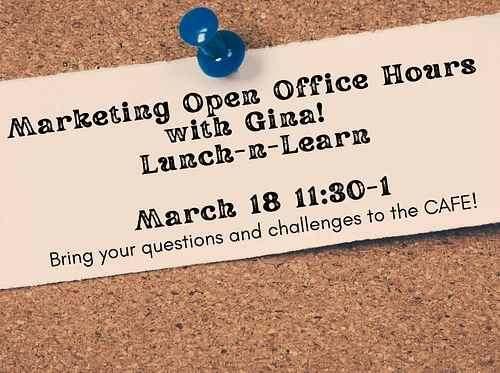 Marketing – Open Office Hours in the Cafe