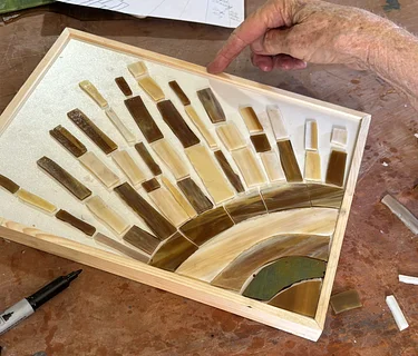 Glass Mosaic Inspired by Nature