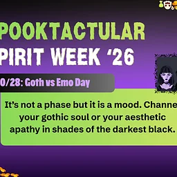 Spooktacular Spirit Week: Goth vs. Emo Day