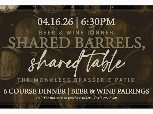 Beer & Wine Dinner: Shared Barrels, Shared Table at The Monkless Brasserie