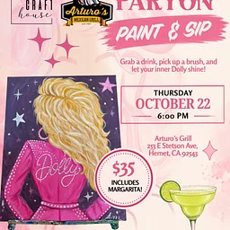 Dolly Parton Paint & Sip at Arturo’s Mexican Grill
