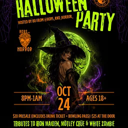 6th Annual Halloween Party with Live Tributes to Iron Maiden, Mötley Crüe, and White Zombie