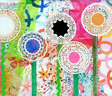 Sip & Create: Mixed Media Flower Collage with Barbara Younger