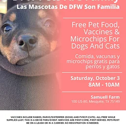DFW Pets Are Family – Free pet food, vaccinations & more!