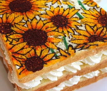 Floral Sponge Cake Transfer