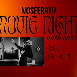 Nosferatu Movie Night with Cats