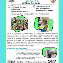 Summer Art Camp 2026 at Clifton Arts Center