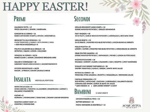 Celebrate Easter at Acquaviva Winery – Maple Park
