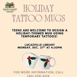 Teens – Holiday Tattoo Mugs