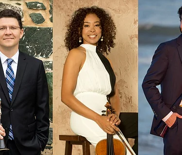 Alexander Fiterstein (clarinet) with Nokuthula Ngwenyama (viola) and Michael Stephen Brown (piano)