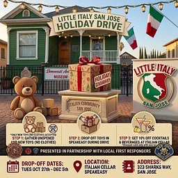 Inaugural Little Italy San Jose Holiday Toy Drive