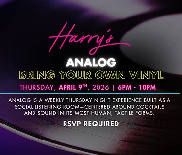 Harry's Analog: Bring Your Own Vinyl