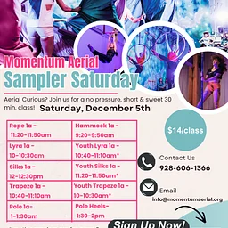 Sampler Saturday at Momentum Aerial