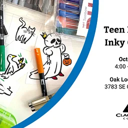 Inky October: Teen Fridays at Oak Lodge Library