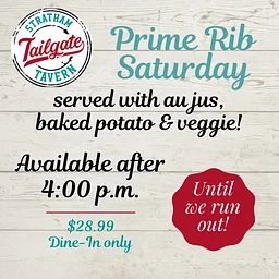 Prime Rib Saturday