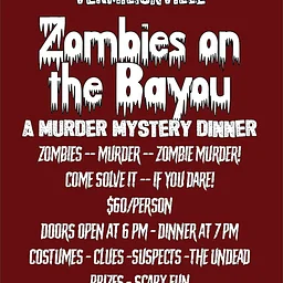 Murder on the Bayou Murder Mystery Dinner