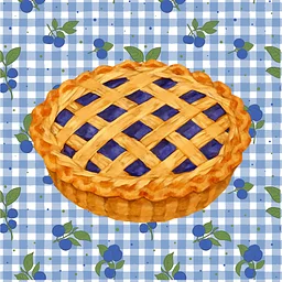 Blueberry Pie Vintage Cake