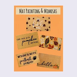 Fall Mat Painting and Mimosa Bar