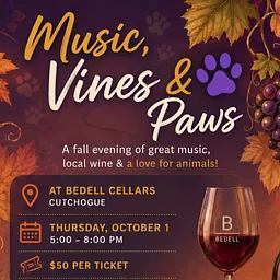 Music Vines & Paws w/ NoFo Animal Welfare League