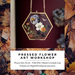 Right Mind Syracuse: Pressed Flower Wall Art Workshop