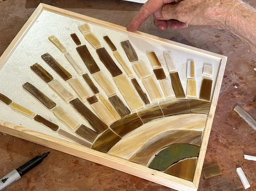 Glass Mosaic Inspired by Nature