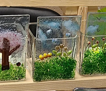 Fused Glass Votive Candle Holder Class at The Vineyard at Hershey