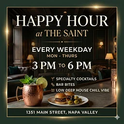 Week Day Happy Hour at The Saint