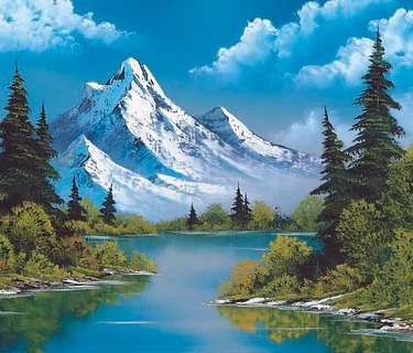 Bob Ross Painting Workshop: S12 E02—Mountain Reflections