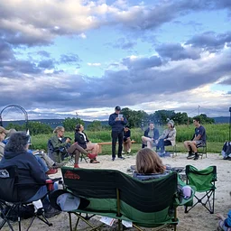 Community Campfire and S'mores