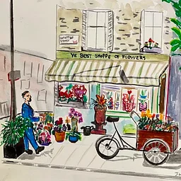 Urban Sketching on Location in Santa Monica with Shelley Levy