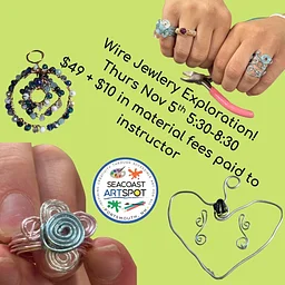 Wire Wrapped Ring Workshop! $49 + $10 material fee