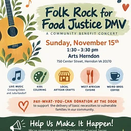 Folk Rock for Food Justice DMV Compassion Concert Series