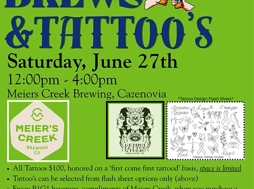 Butterflies, Brews, & Tattoos