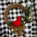Needlefelting: Cardinal In A Wreath