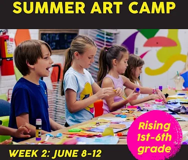 Art Camp! Week 2: June 8 – June 12, Afternoon Session: 1pm-4:30pm