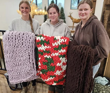Chunky Knit Blanket Workshop