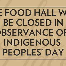 Closed for Indigenous Peoples’ Day