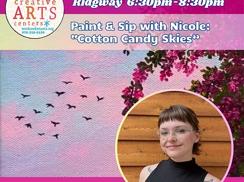Paint & Sip with Nicole: Cotton Candy Skies