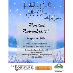 Holiday Card Art Class - PRIOR STUDENTS ONLY!