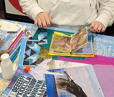Accordion Bookmaking and Collage