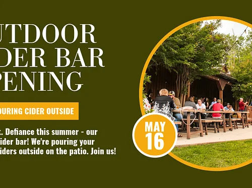 NEW Outdoor Cider Bar Opening
