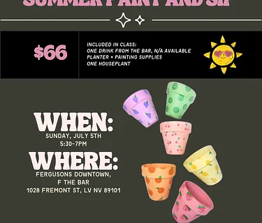 LV Plant Collective: Summer Paint & Sip